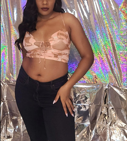 Coconut Swirl Crop Top