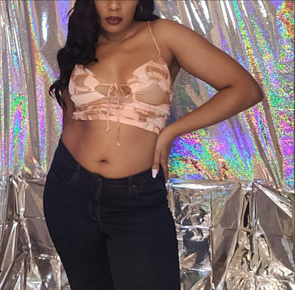 Coconut Swirl Crop Top